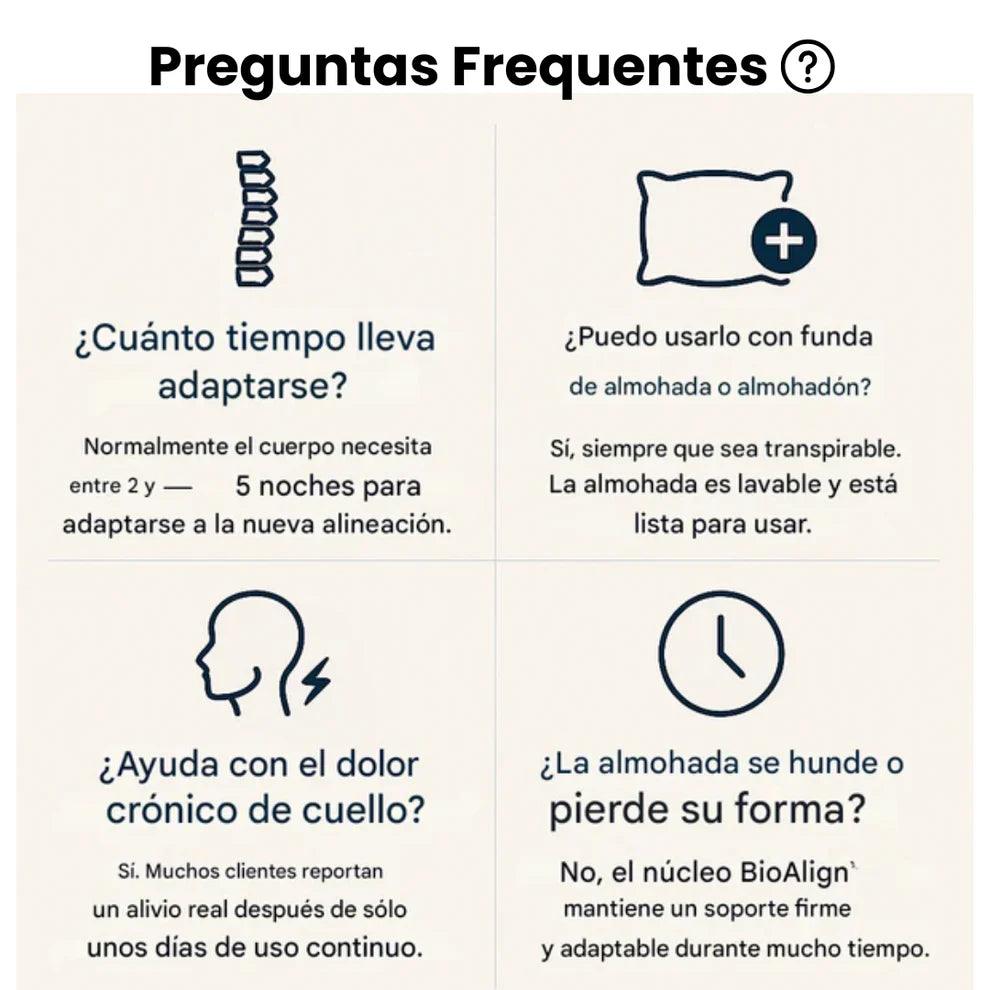 Almohada Ergonómica Lieva + Antifaz de dormir (GRATIS)