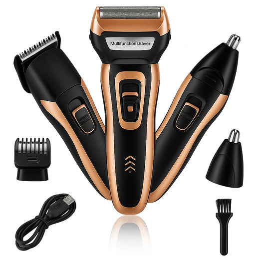 AFEITADORA 3 EN 1 PREMIUM SILVER™ – POTENCIA INALÁMBRICA, PRECISIÓN TOTAL