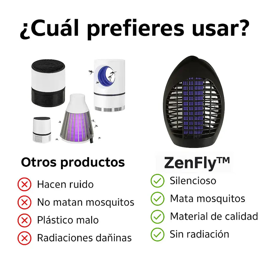 Pack 2 LAMPARAS ANTIMOSQUITOS ecológico ZenFly™