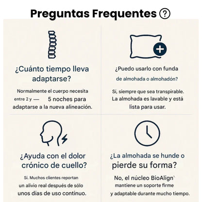 Almohada Ergonómica Lieva + Antifaz de dormir (GRATIS)